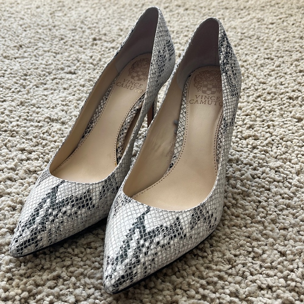 Vince Camuto snakeskin pumps